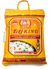 Taj King Parboiled Golden Bas Rice 20Kg