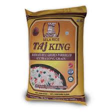 Taj King Parboiled Golden Bas Rice 10Kg