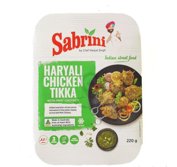 Sabrini Chicken Tikka Haryali 220g