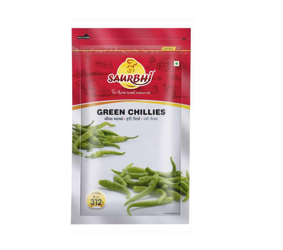 Saurbhi Green Chillies Normal 312g