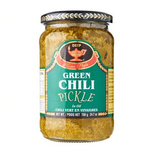 Deep Green Chilli Pickle 283g