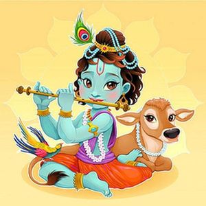 [10617] Krishana With Cow (JMD-617)